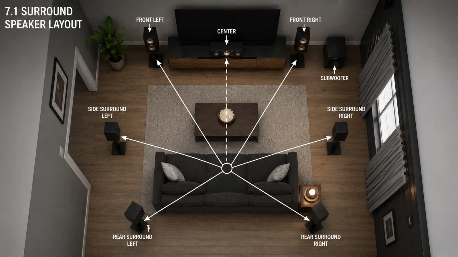7.1 Home Theater Placement