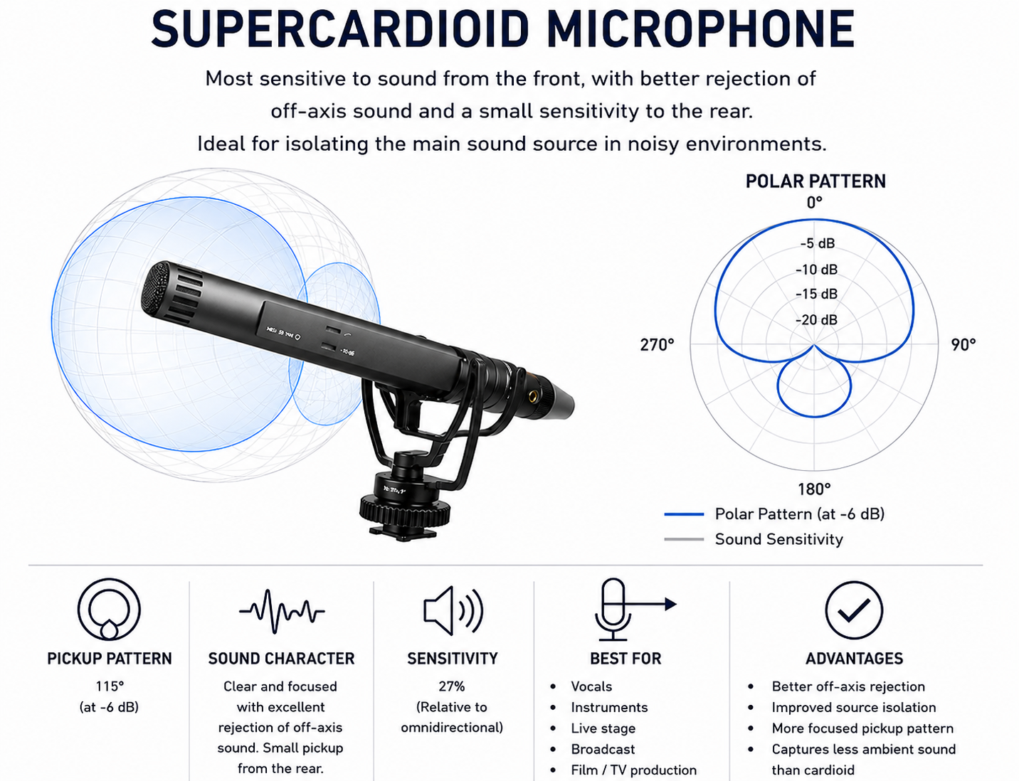 Supercardioid Microphone