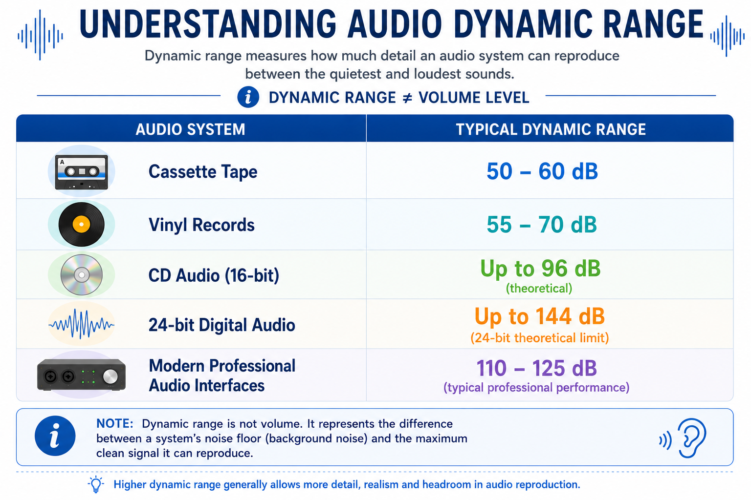 Understanding Audio Dynamic Range
